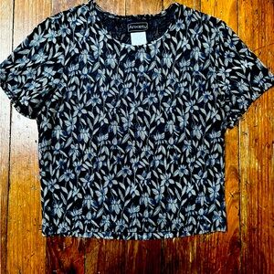 VINTAGE 90’s sheer floral blouse
